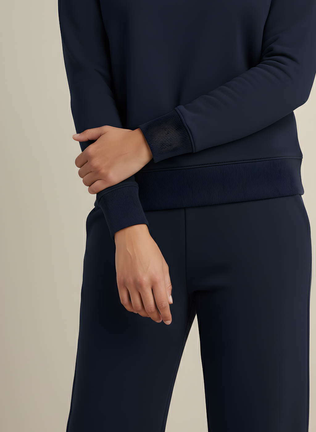 Bold Blue Cotton Sweatshirt & Jogger Co-ord Set