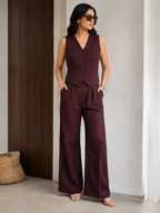 Wine co-ord set detail