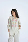 Ivory knotwork embroidered co-ord set