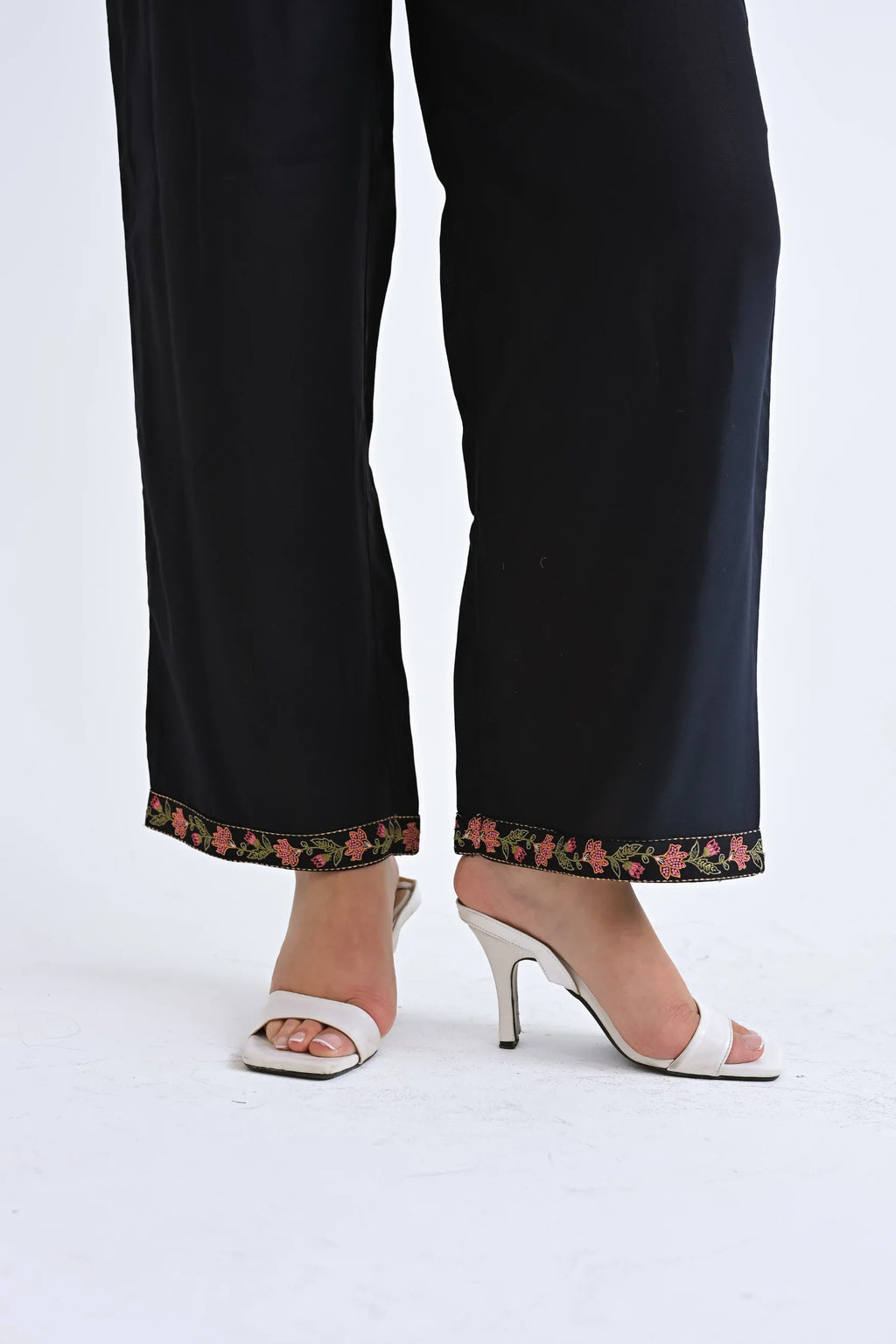 Navy knotwork embroidered co-ord set