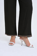 Black tonal embroidered co-ord set