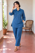 Pathani Co-ord Set - Blue
