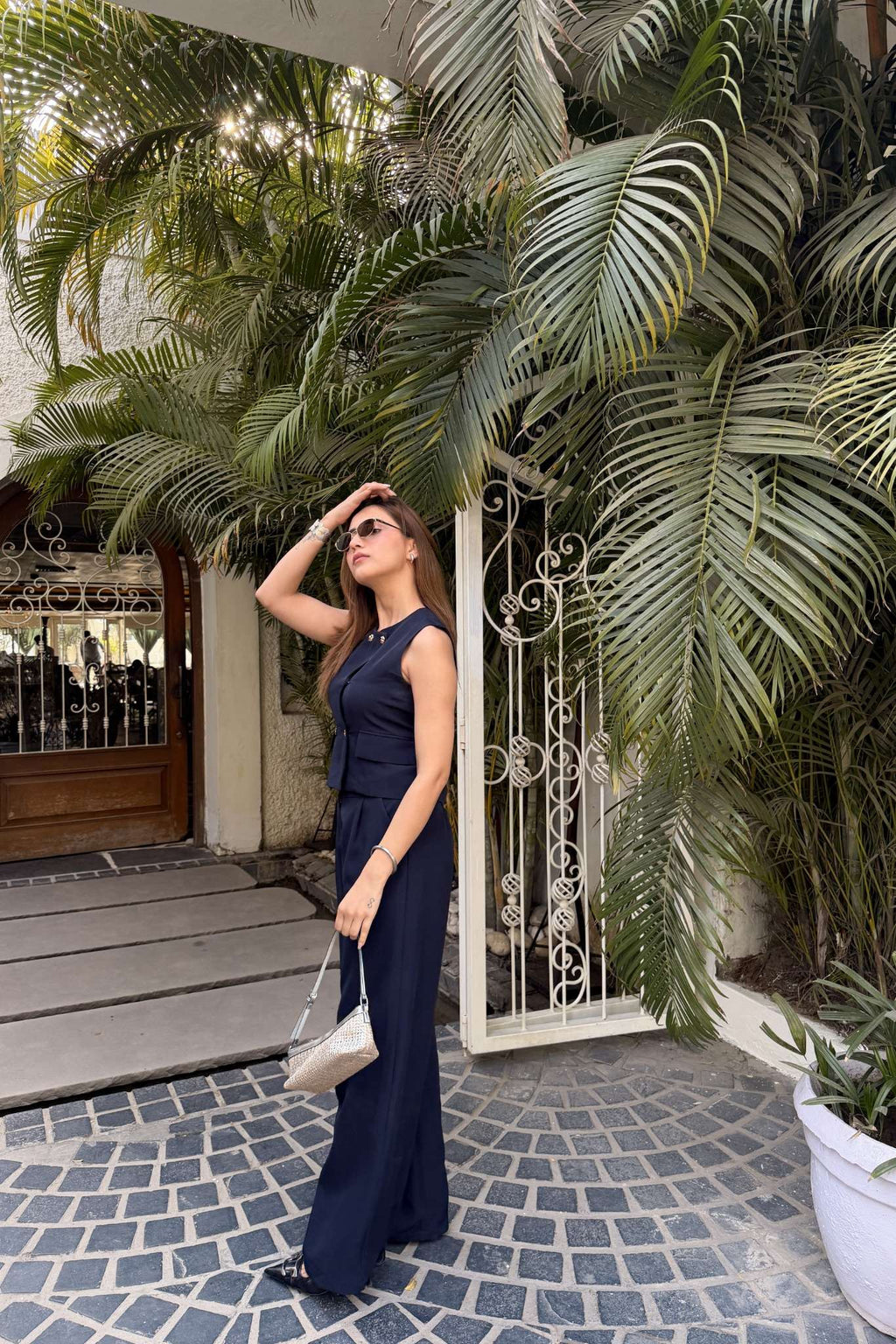 Navy Blue Everyday Viscose Co-ord Set