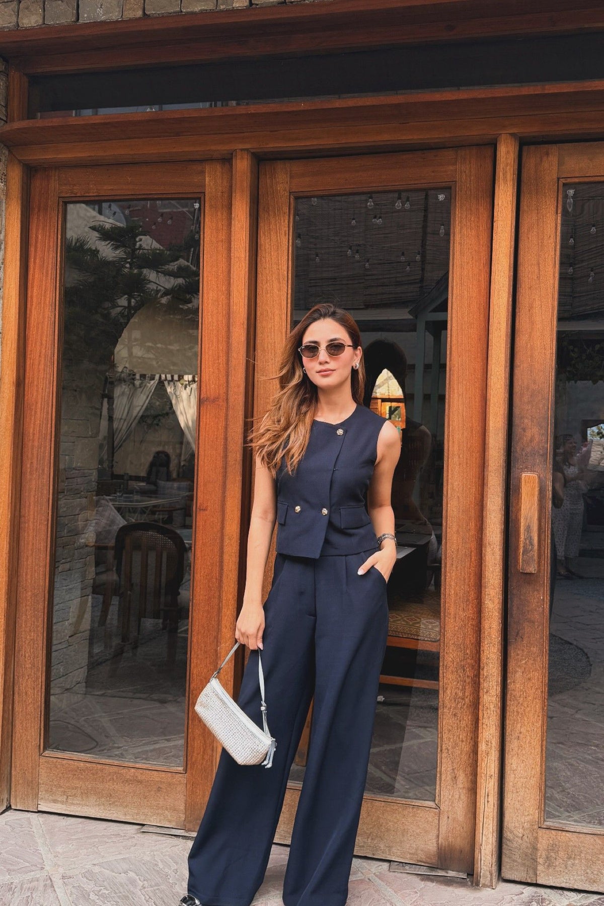 Navy Blue Everyday Viscose Co-ord Set